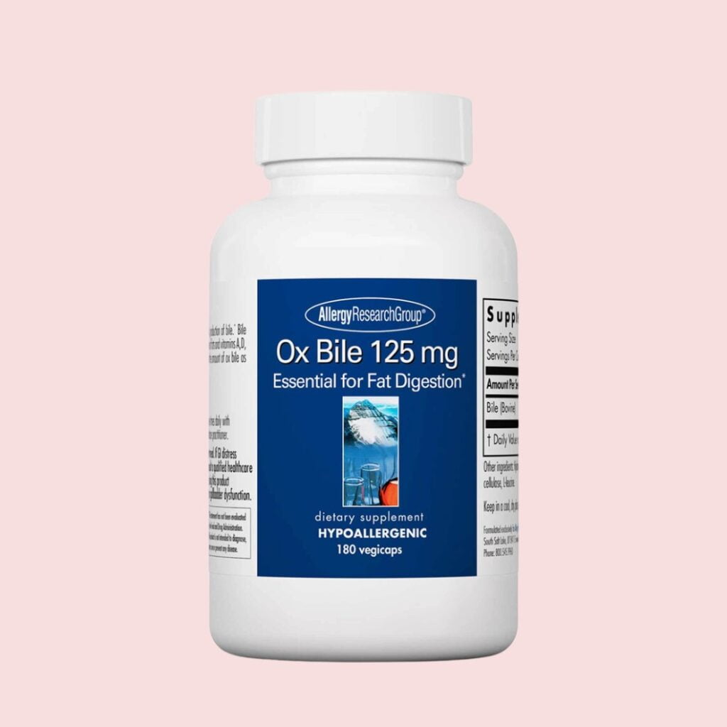 Ox Bile 125mg - ALLERGY RESEARCH GROUP
