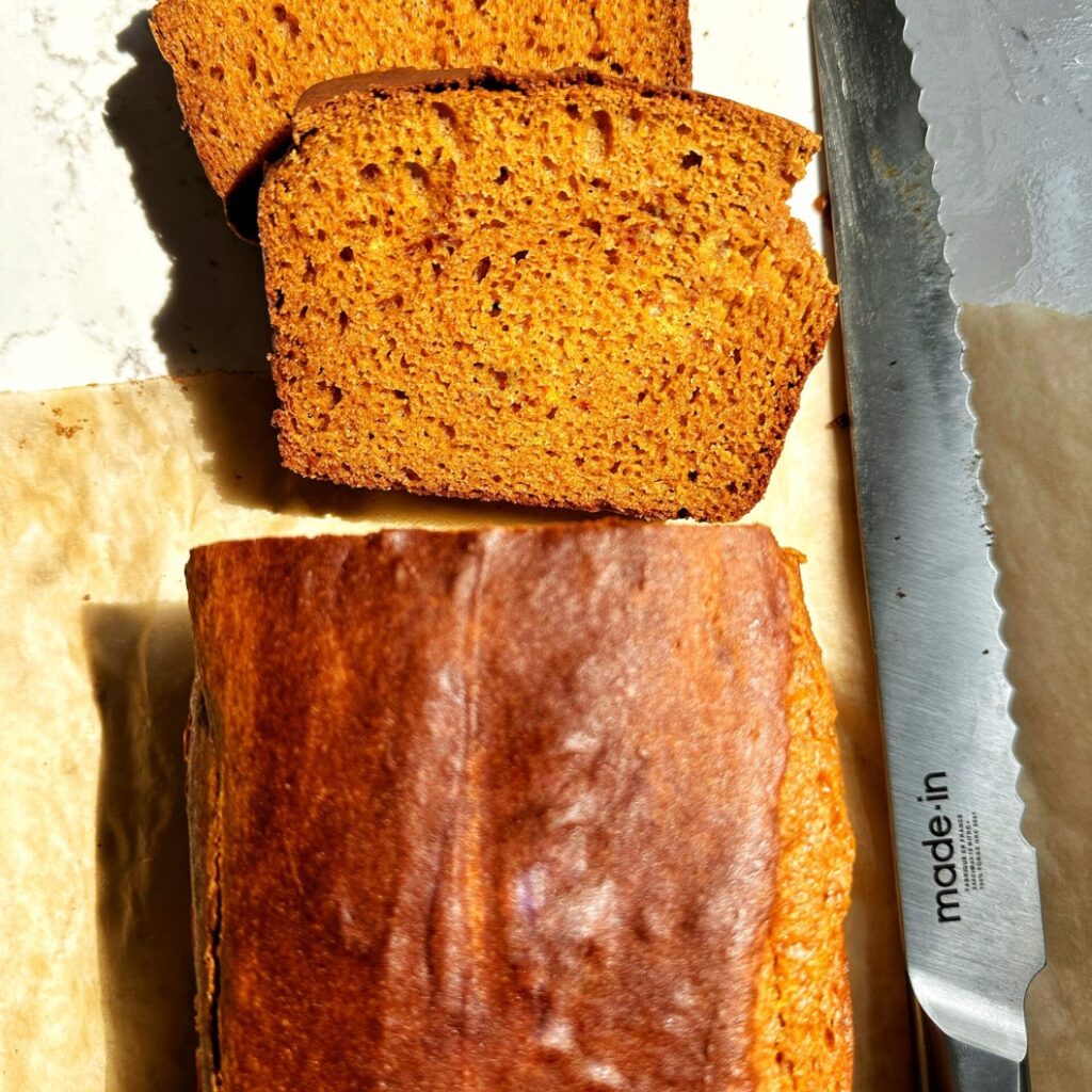 Cottage Cheese Pumpkin Bread - Featured
