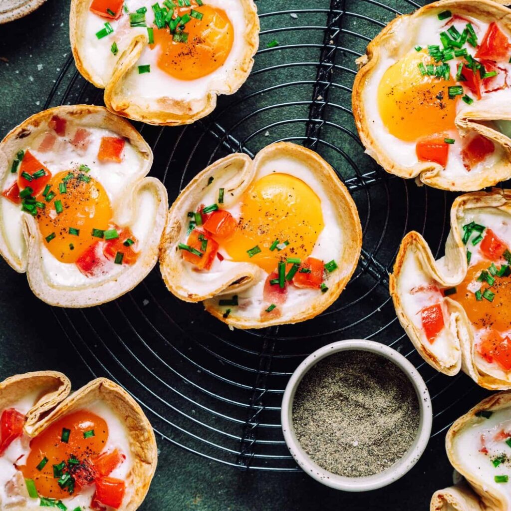 Healthy Tortilla Egg Cups - Featured
