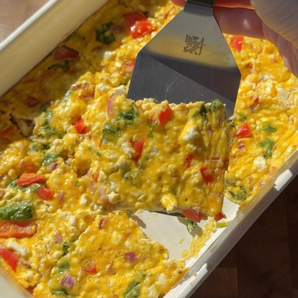 Mediterranean Breakfast Casserole - Featured