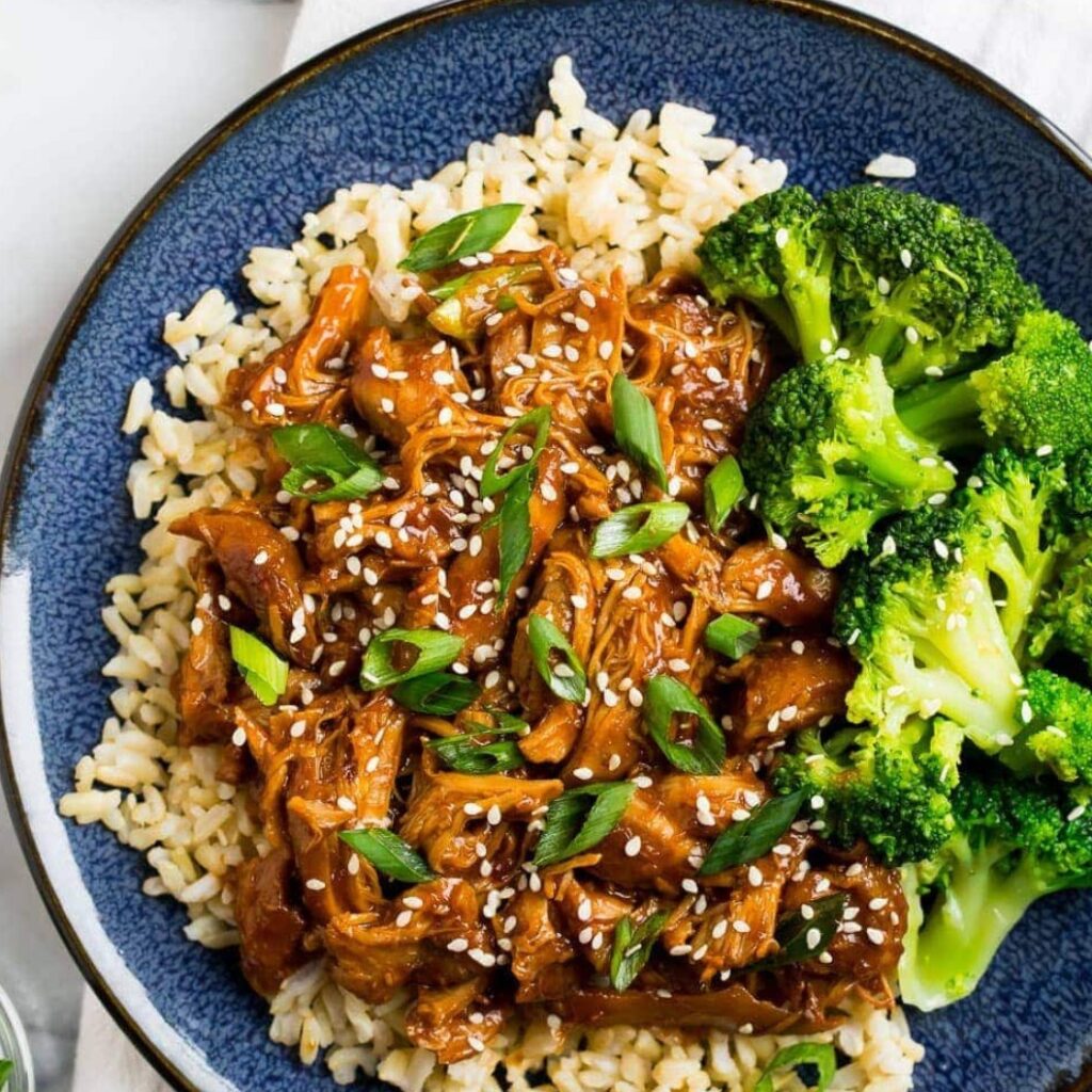 Slow Cooker Honey Garlic Chicken - Featured