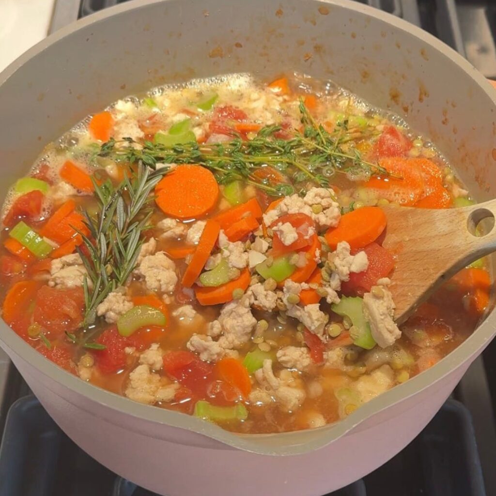 Lentil Turkey Soup - Featured