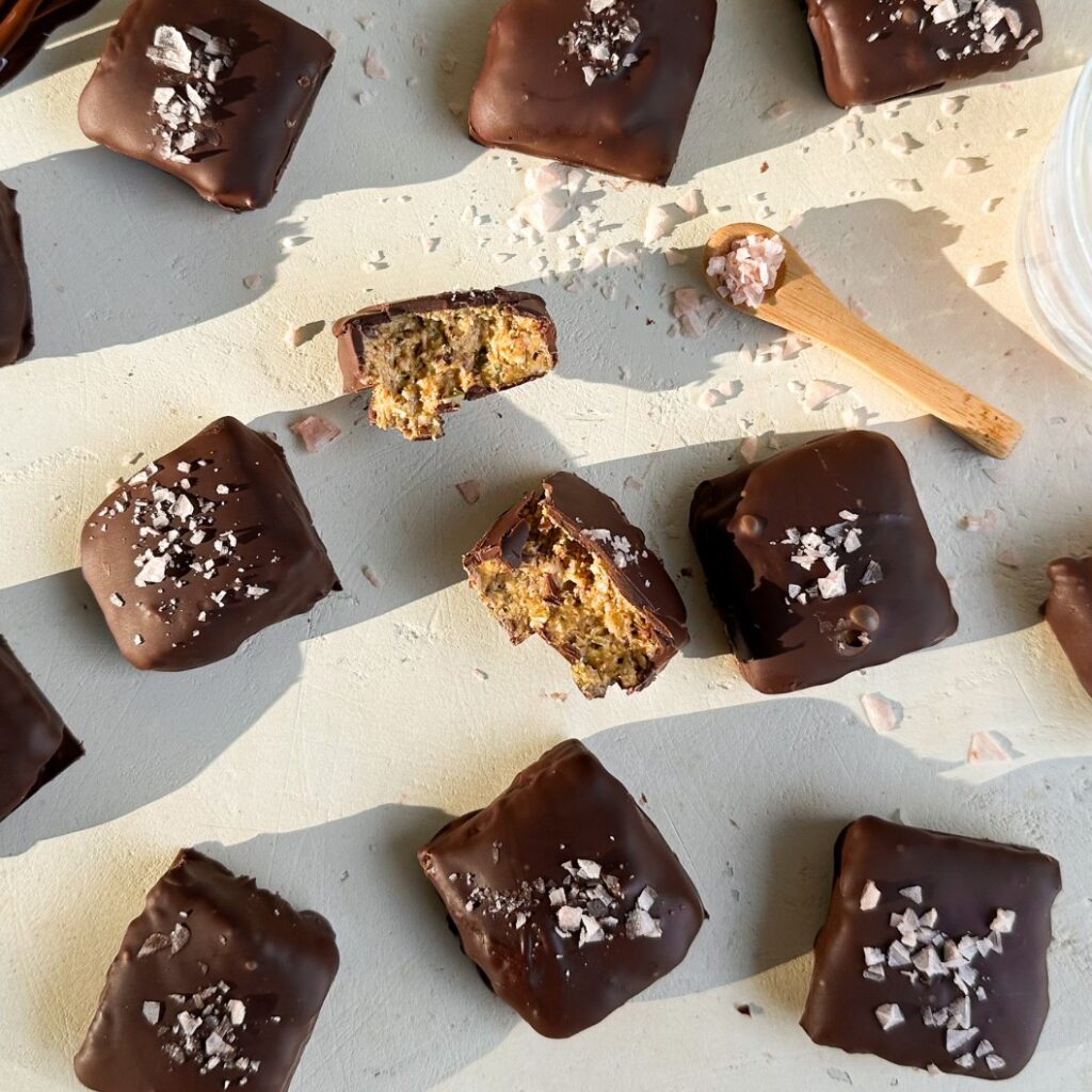 Peanut Butter Cup Protein Bites - Featured